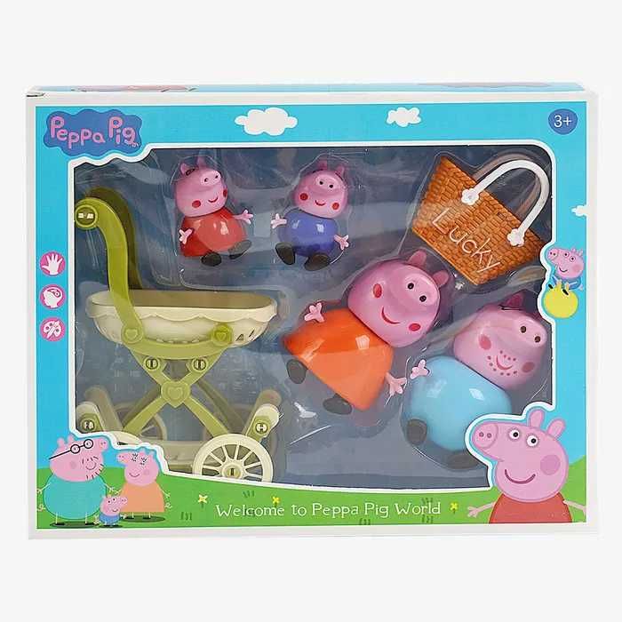 Свинка пеппа набір персонажів Є РІЗНІ, набір фігурок peppa  pig
