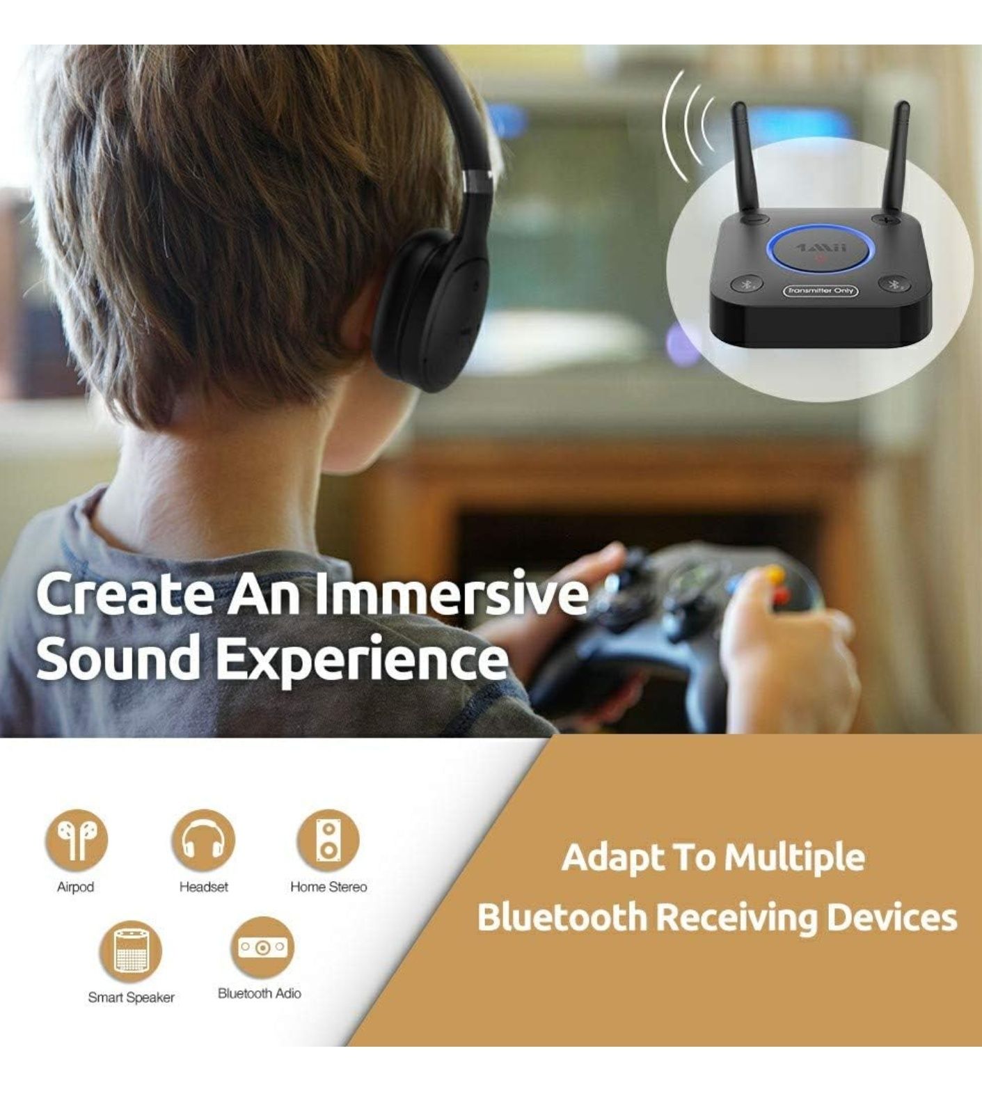 1Mii Nadajnik Bluetooth z Podwójną Anteną - Profesjonalne Rozwiązanie