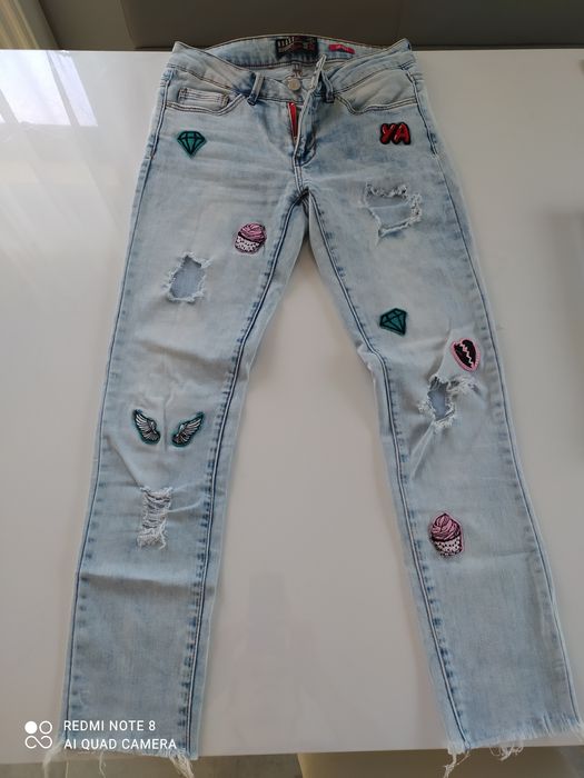 Płaszczyki Hm/Orsay oraz jeansy HOUSE