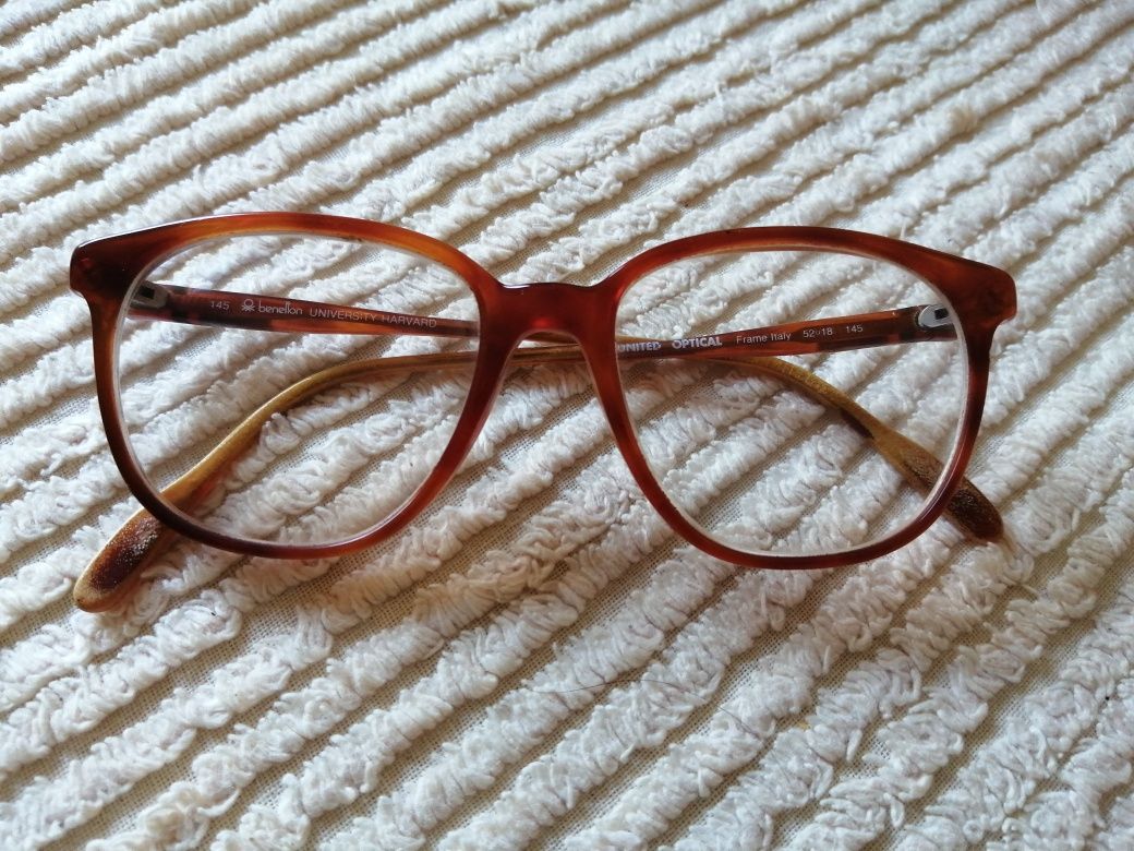 Óculos vintage Benetton University Harvard