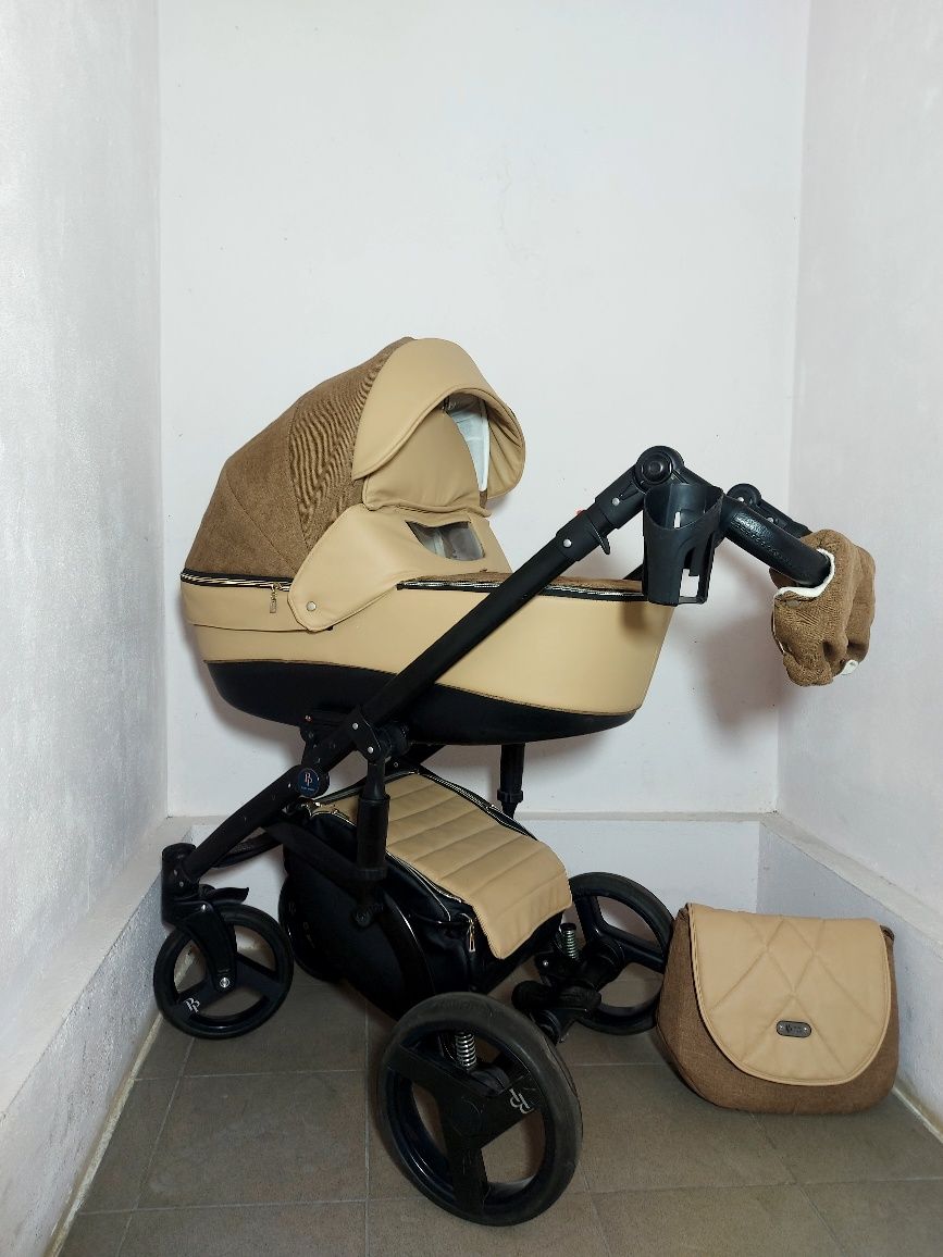 Коляска 2/1 BEBY PRAIM bellinnі м'яка амортизація ШОУРУМ