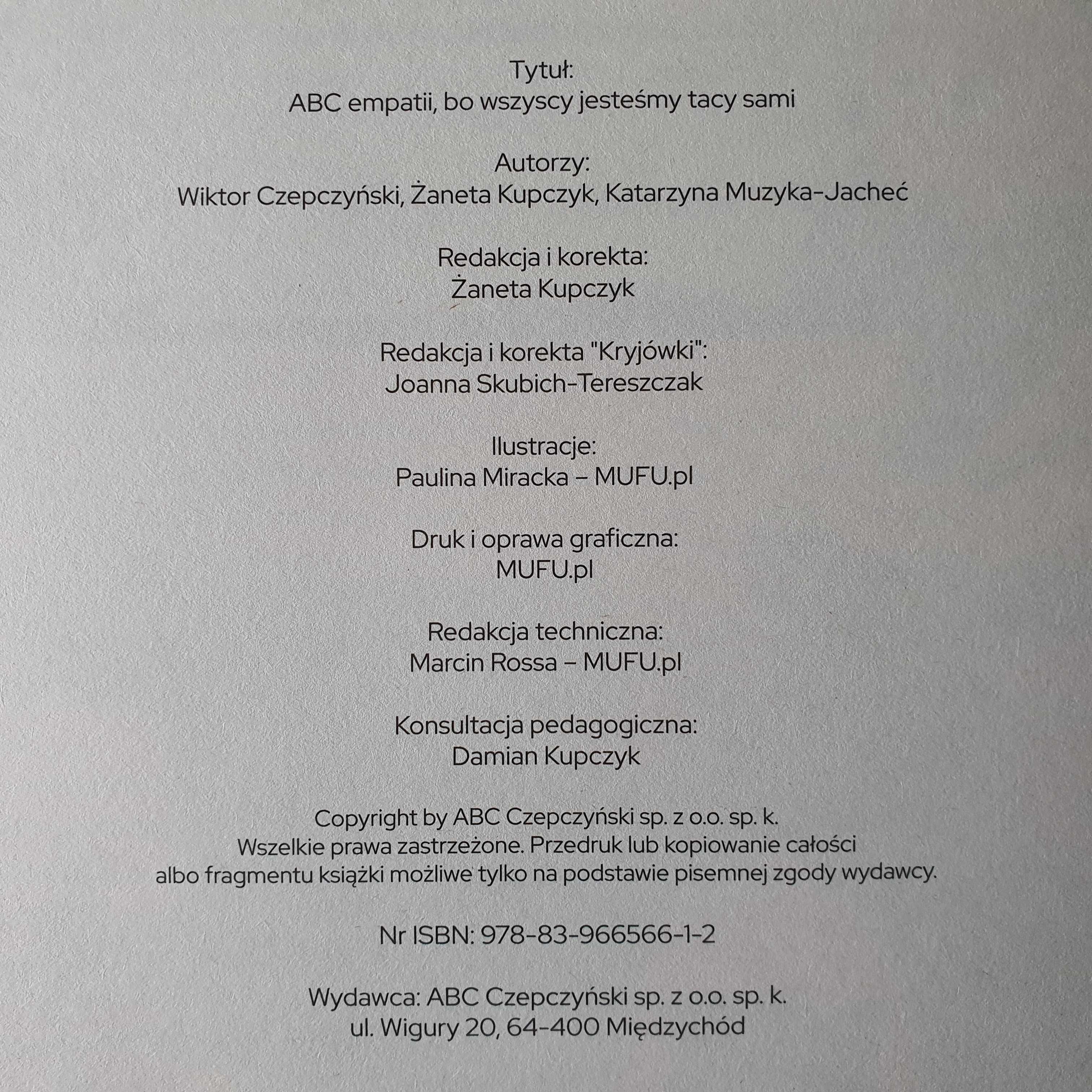 ABC empatii, bo wszyscy jesteśmy tacy sami CZEPCZYŃSKI KUPCZYK