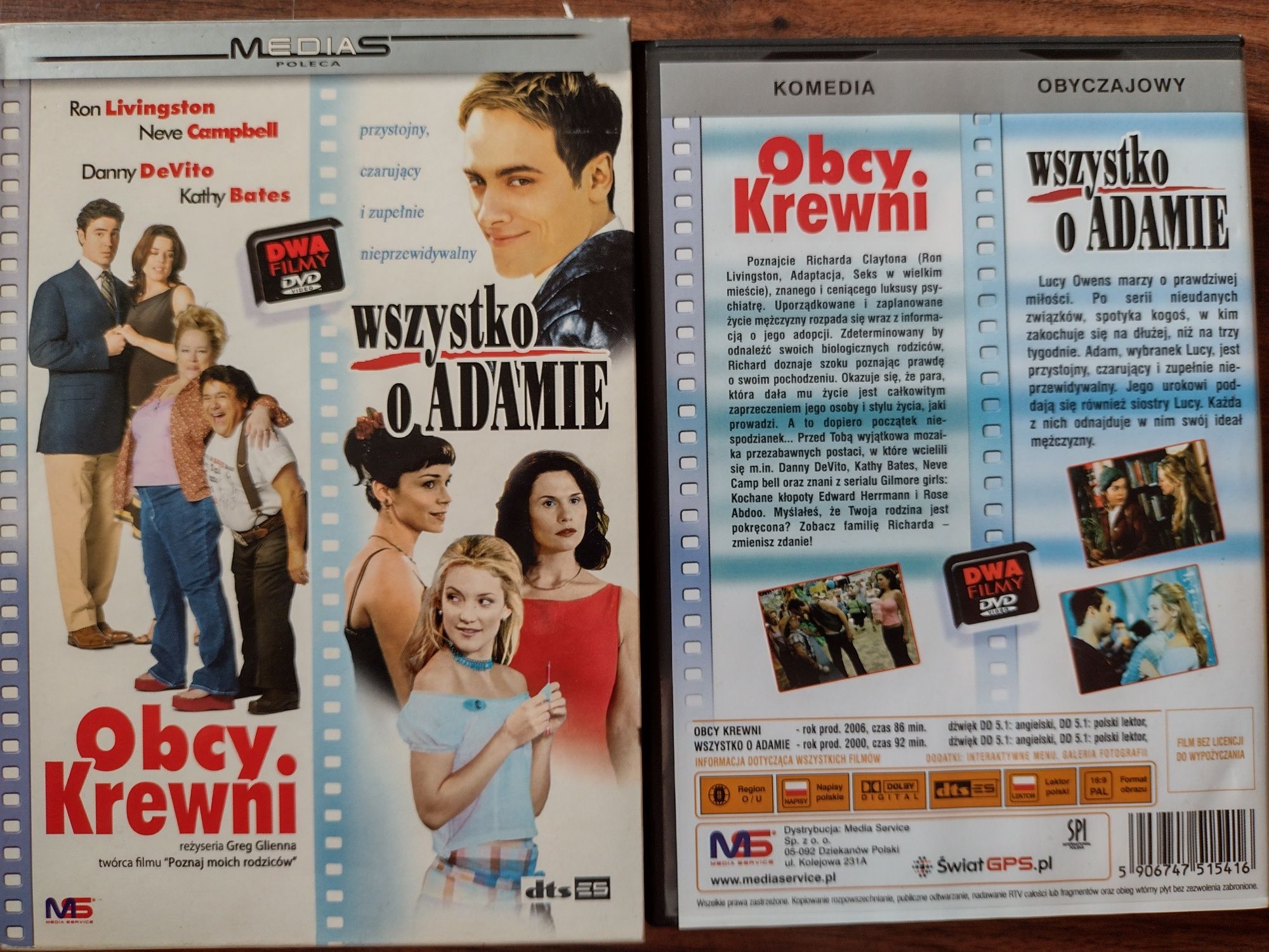 Obcy krewni / Wszystko o Adamie - zestaw 2 filmów DVD