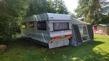 Przyczepa kempingowa HOBBY PRESTIGE 545 + przedsion ISABELLA COMMODORE