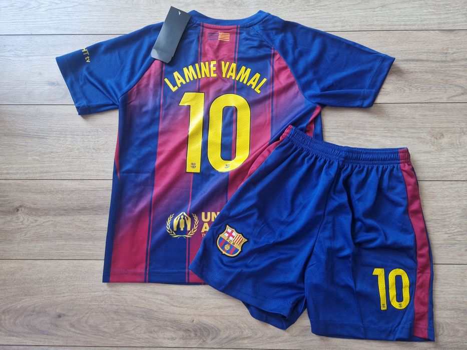 Strój 135-145 FC BARCELONA 25/26 LAMINE YAMAL 10 Koszulka Spodenki 24