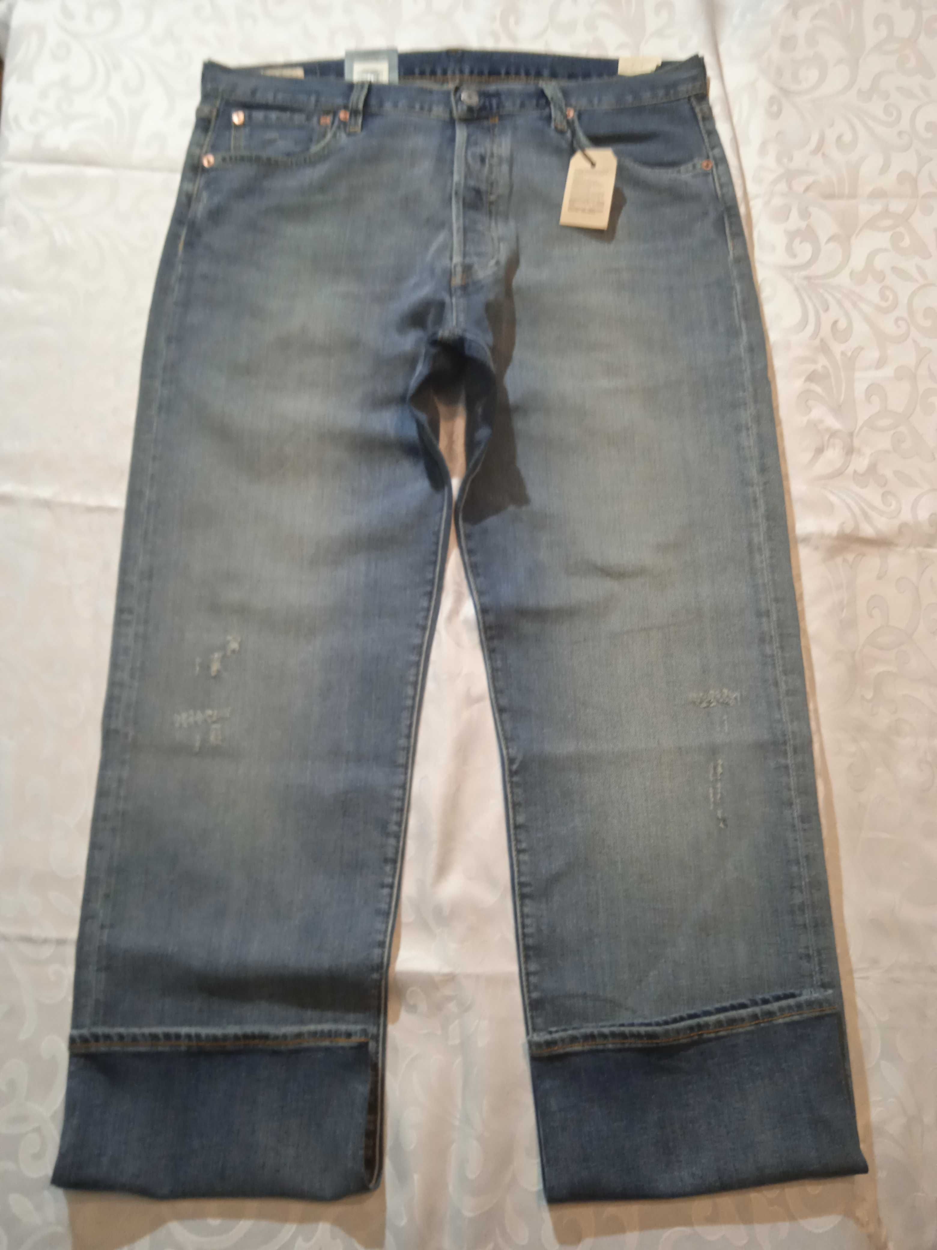 Levis 501 Premium Nowe niebieskie spodnie jeansy W36 L32