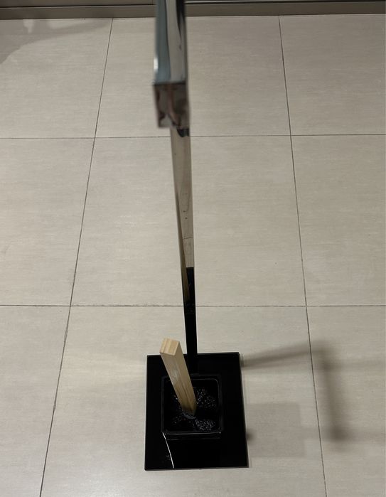 Suporte rolo papel c/ piaçaba