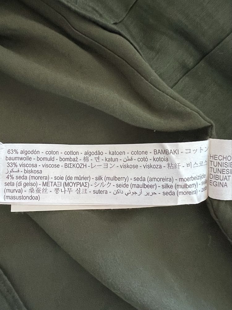 Bluzka z jedwabiem Massimo Dutti
