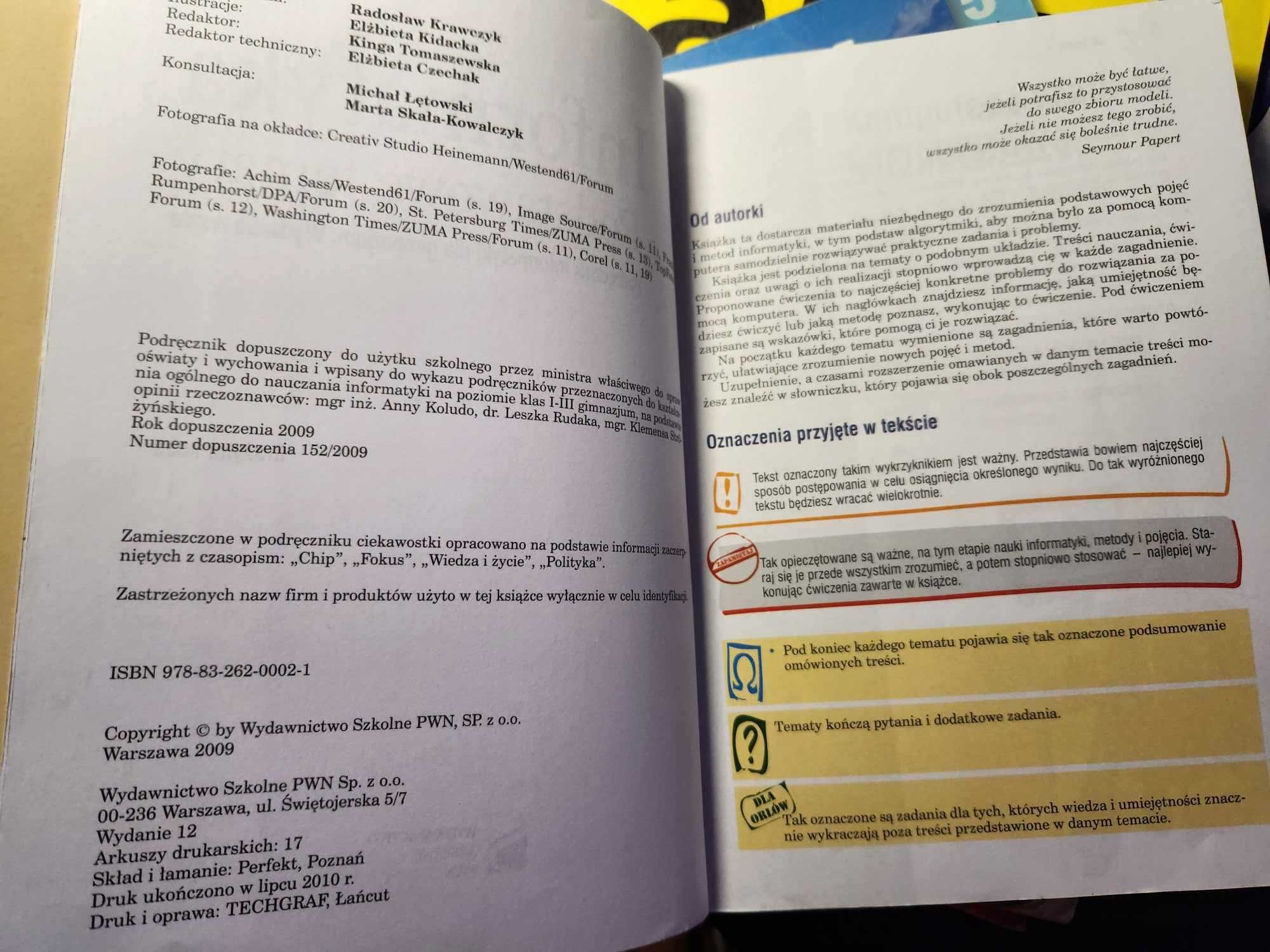 Informatyka podstawowe tematy gimnazjum Koba 2009