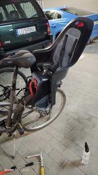 Fotelik rowerowy NA BAGAŻNIK + bagażnik dedykowany B'Twin