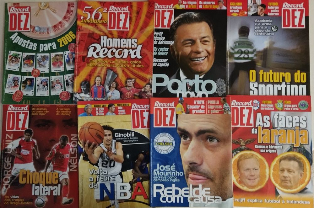 Revistas de futebol 'Record 10'