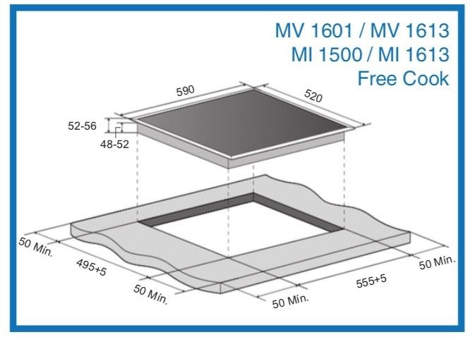 Placa de Vitrocerâmica MV1601 - MEIRELES