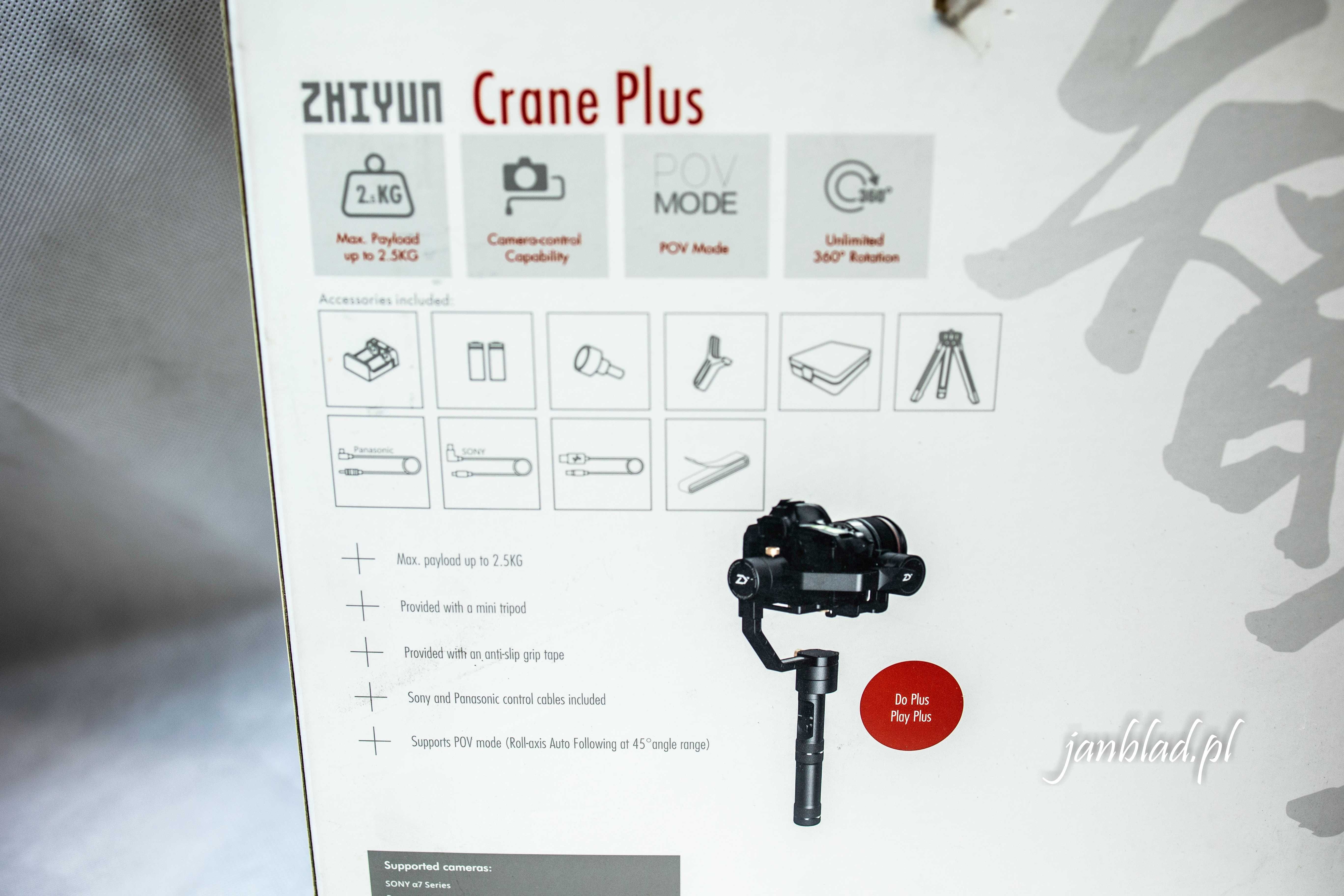 Zhiyun Gimbal Crane Plus Stabiliator VIDEO