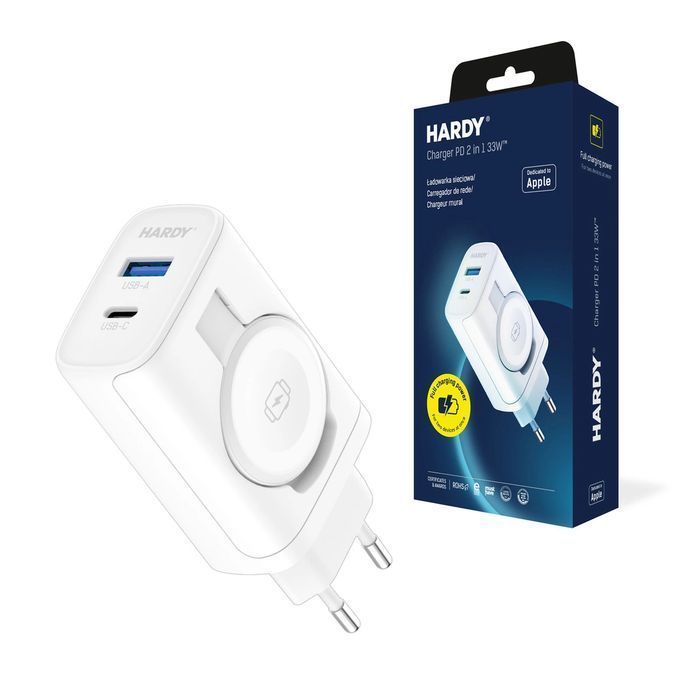 Ładowarka sieciowa indukcyjna 3mk HARDY Charger PD 2in1 33W USB-C