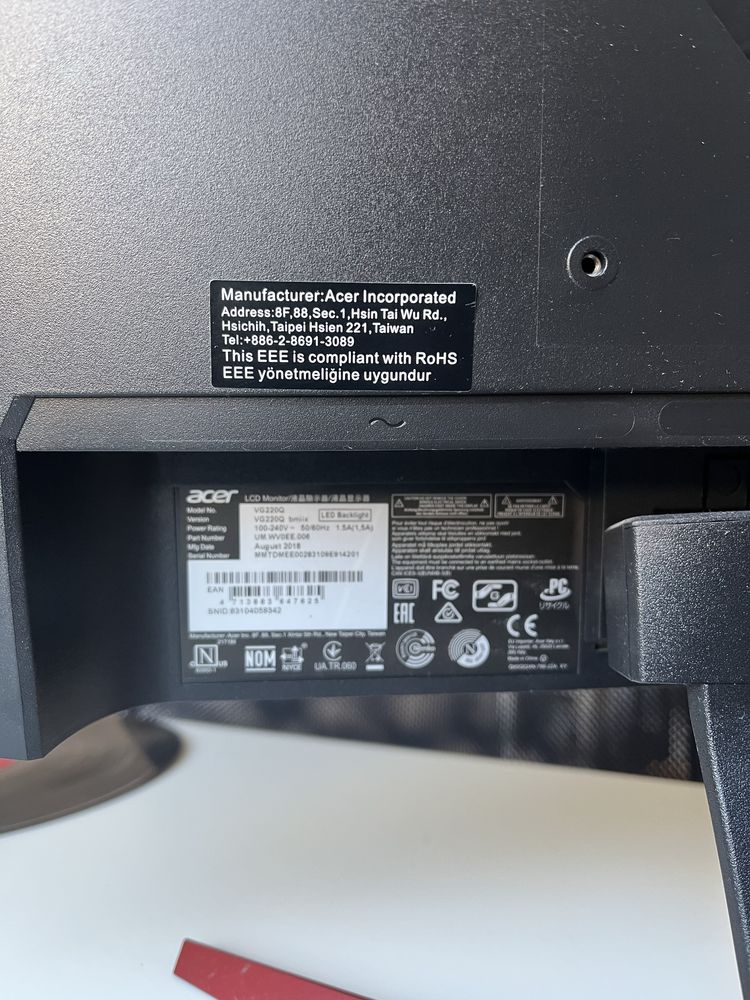Monitor Acer VQ220Q 21.5 cala