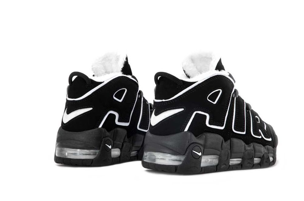 Зимние кроссовки ботинки Nike Air More Uptempo. С МЕХОМ. Унисекс.