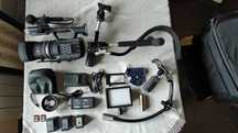 Panasonic AG-AC 90 cały zestaw filmowca kamera