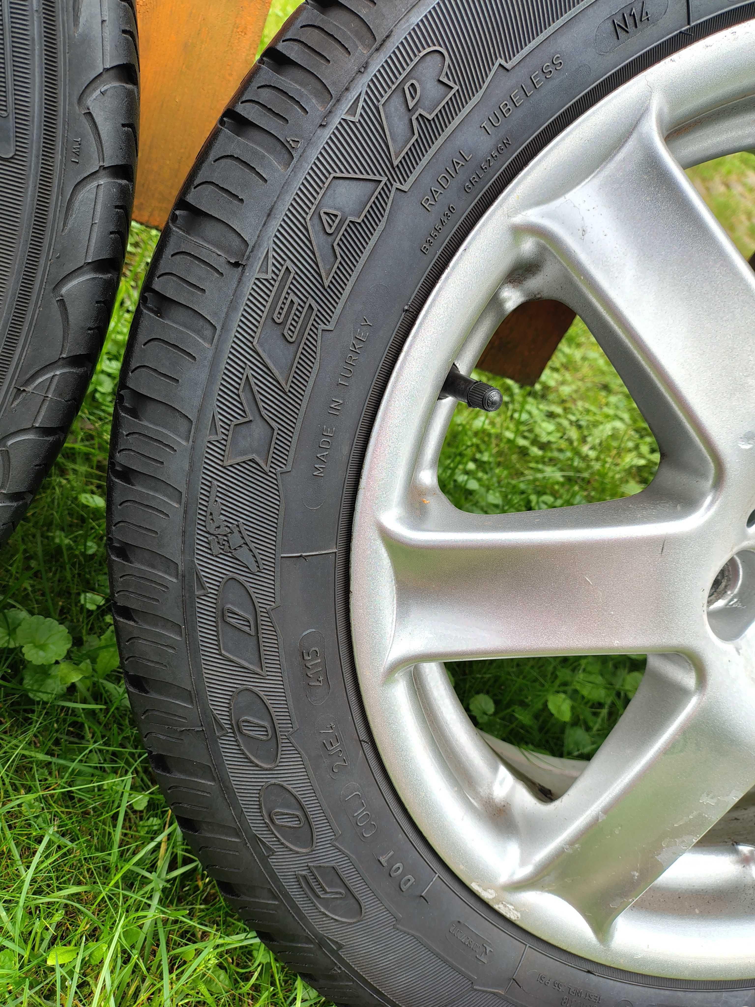 Felgi Alu 16 + Opony 195/60r16 Wzmacniane C 5x112 VW Audi Seat Skoda