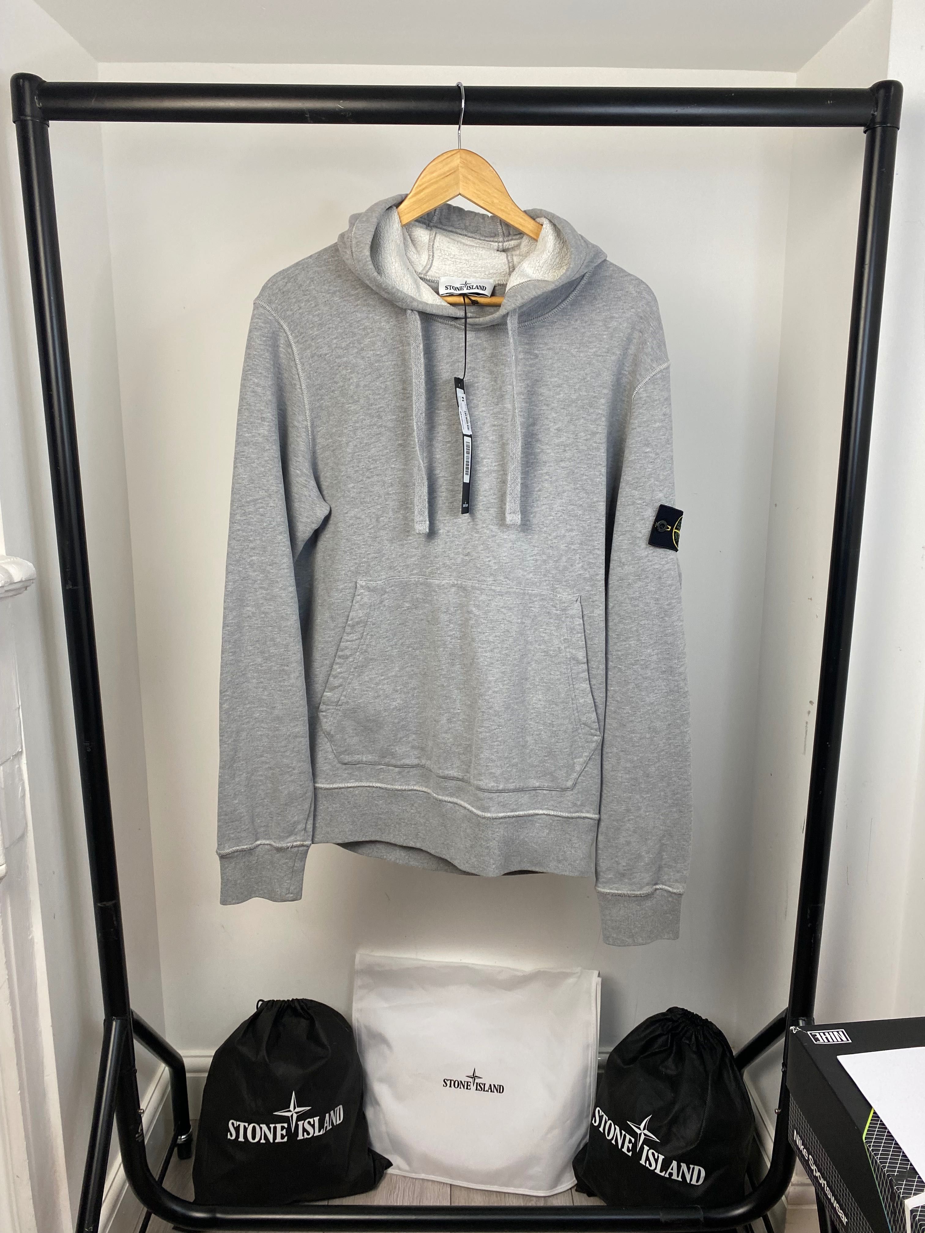 Stone island  GARMENT DYED POPOVER hoodie