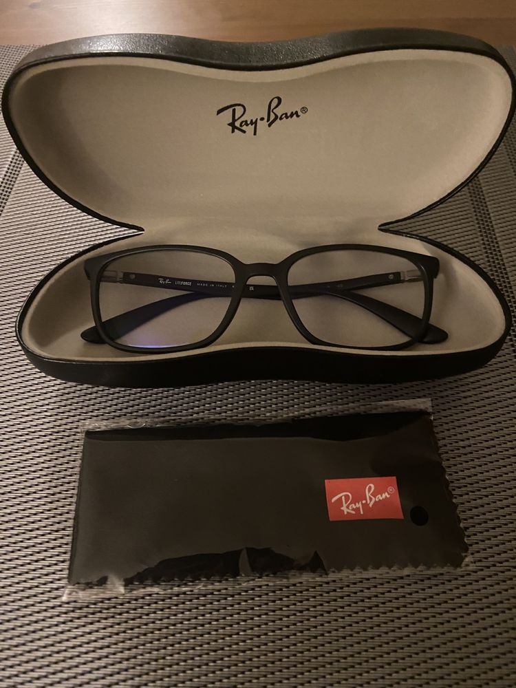 Nowe Okulary korekcyjne Ray Ban, szkła +1 z powłoką bluecontrol