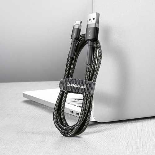 Baseus Cable wytrzymały nylonowy kabel przewód USB / USB-C QC3.0