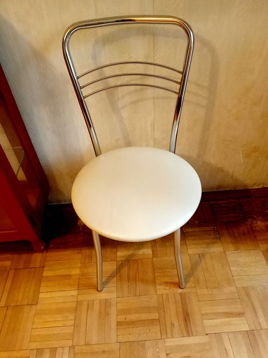 Krzesła metalowe kuchenne ogrodowe na balkon 3 szt.