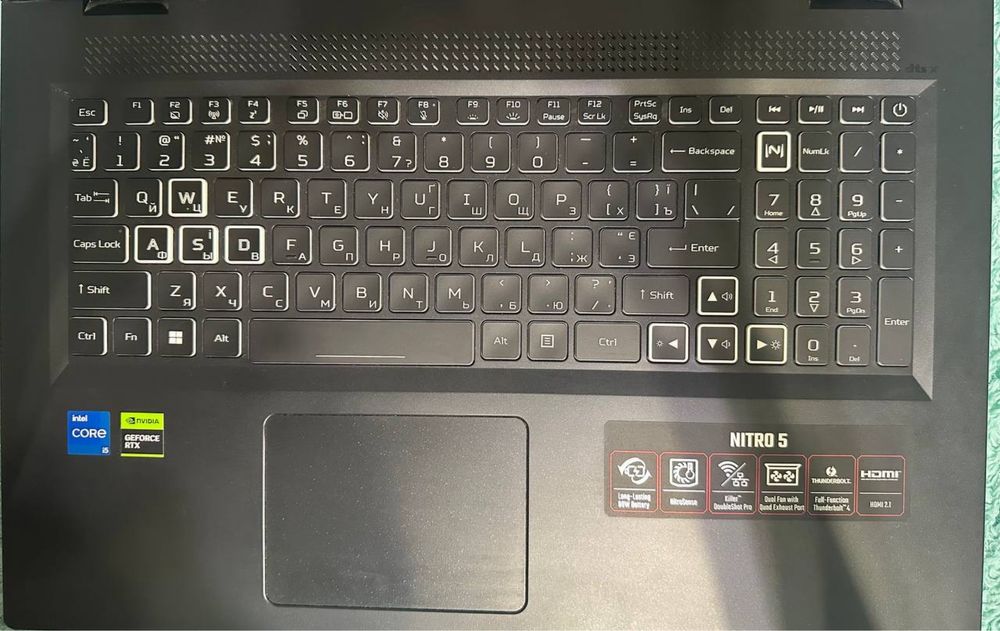 Ноутбук компʼютер Nitro 5 AN517-55-52XR Obsidian Black