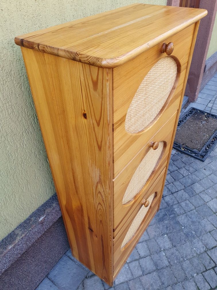 Drewniana półka szafka na buty 115 cm
