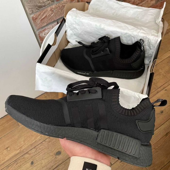 Мужские кроссовки Adidas NMD Black чоловічі чорні кросівки адидас нмд