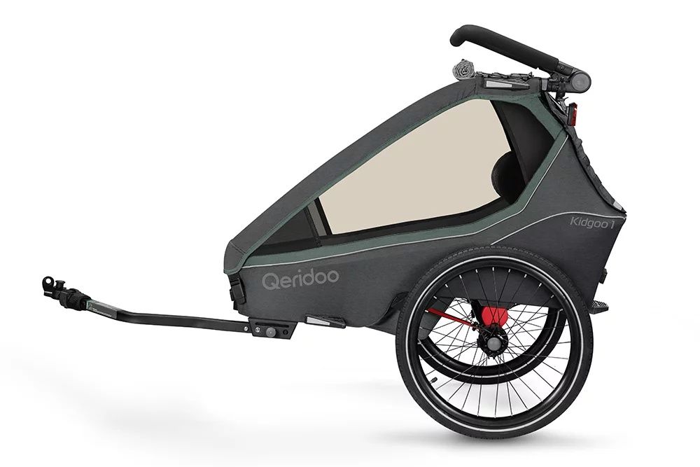 przyczepka rowerowa Qeridoo Kidgoo 1 Ivy Green