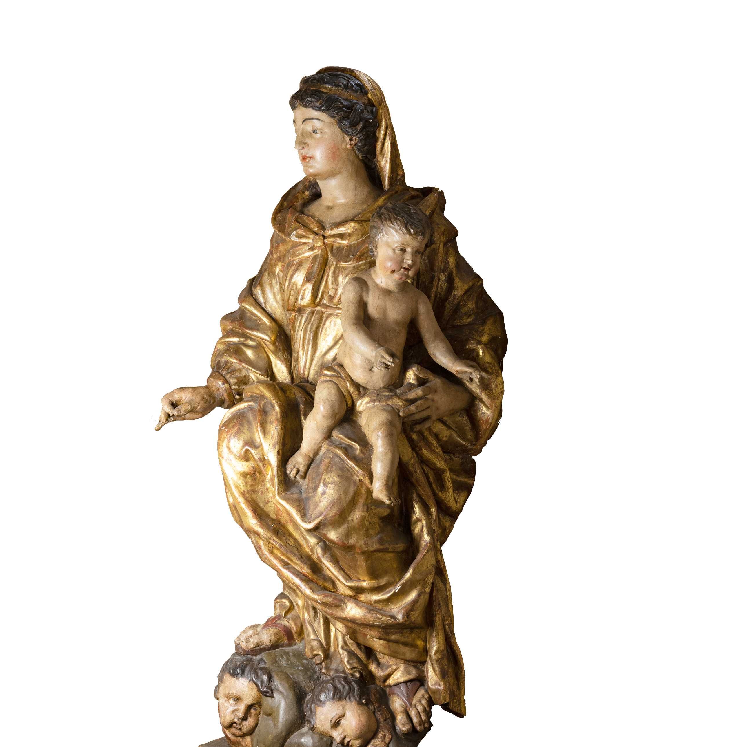 Escultura Nossa Senhora menino Jesus | século XVIII