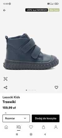 Buty jesienne wiosenne Lasocki 21 skórzane kids granatowe Pluto