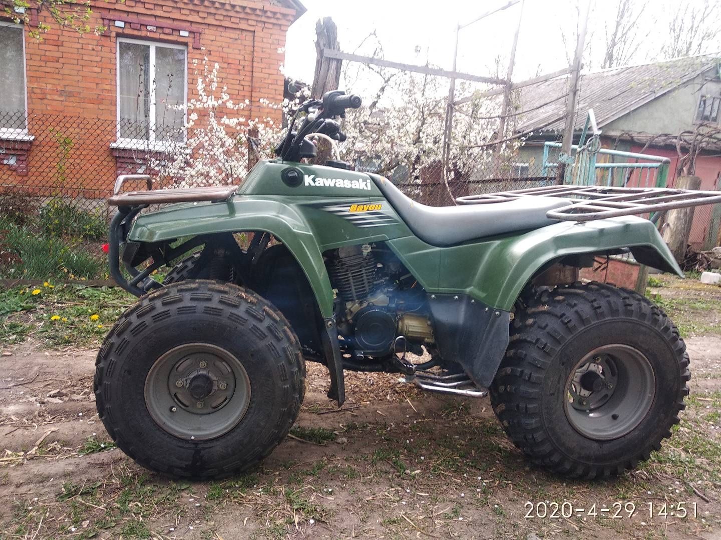 Квадроцикл. Kawasaki bayou 250.