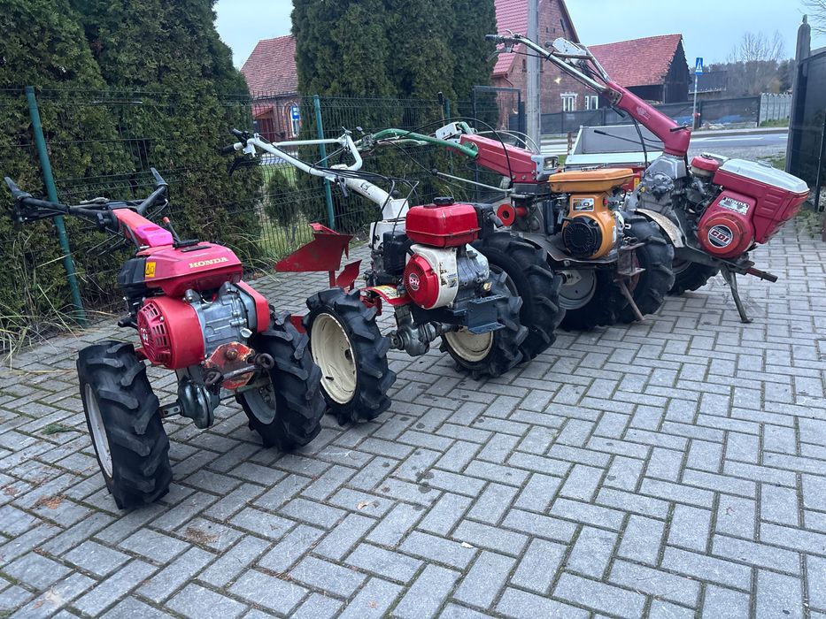 Traktorek Dzik Glebogryzarka Iseki sa370  Honda kubota pług