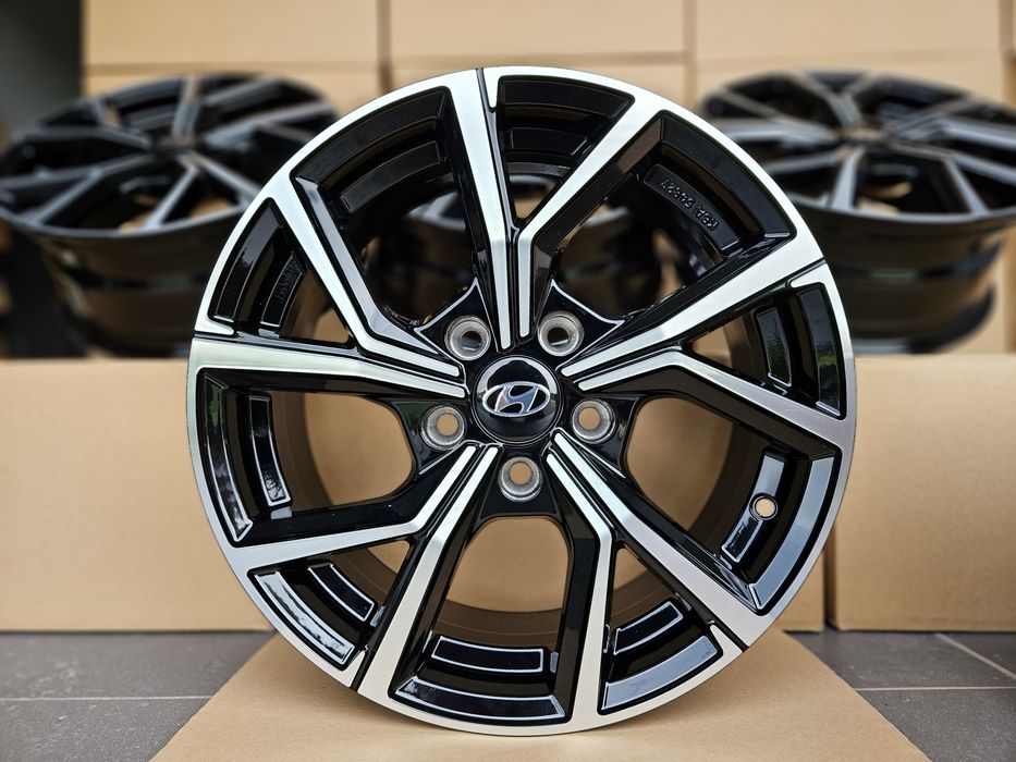 Hyundai 16 Nowe 5x114,3 Felgi i30 ix20 Elantra Kona ix35 Tucson Czarne