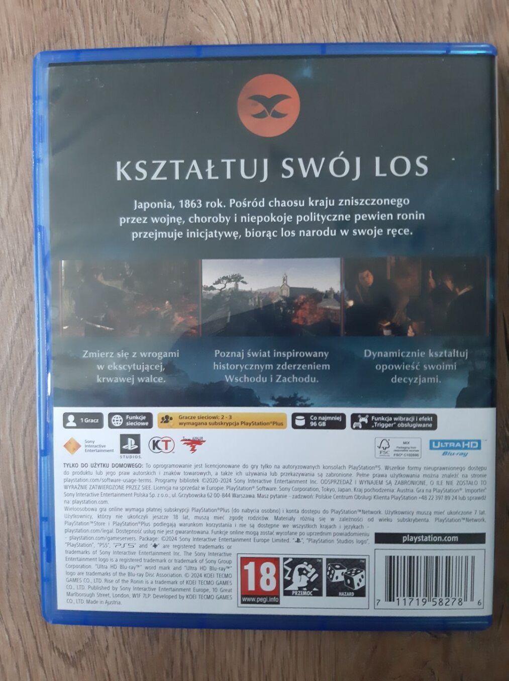 Rise of the Ronin PL z polskiej dystrybucji na PS5 w super stanie