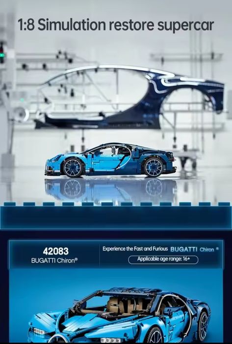 3+1 Конструктор Bugatti 3599 деталей Lego