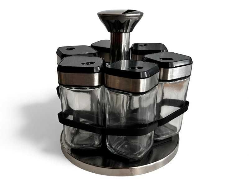 Obrotowy stojak na przyprawy – 6 pojemników przyprawnik 151