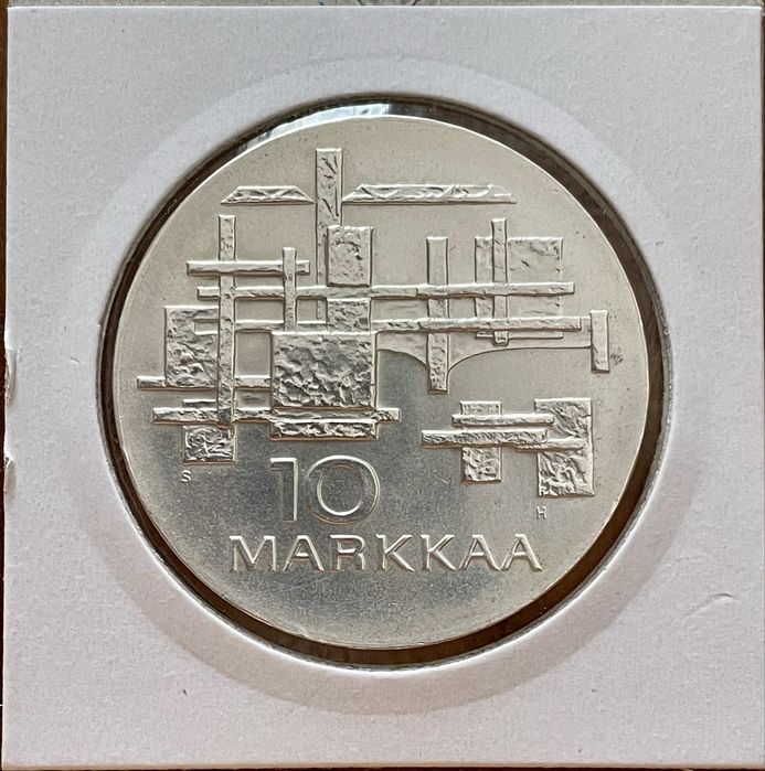 Moeda 10 Markkaa prata