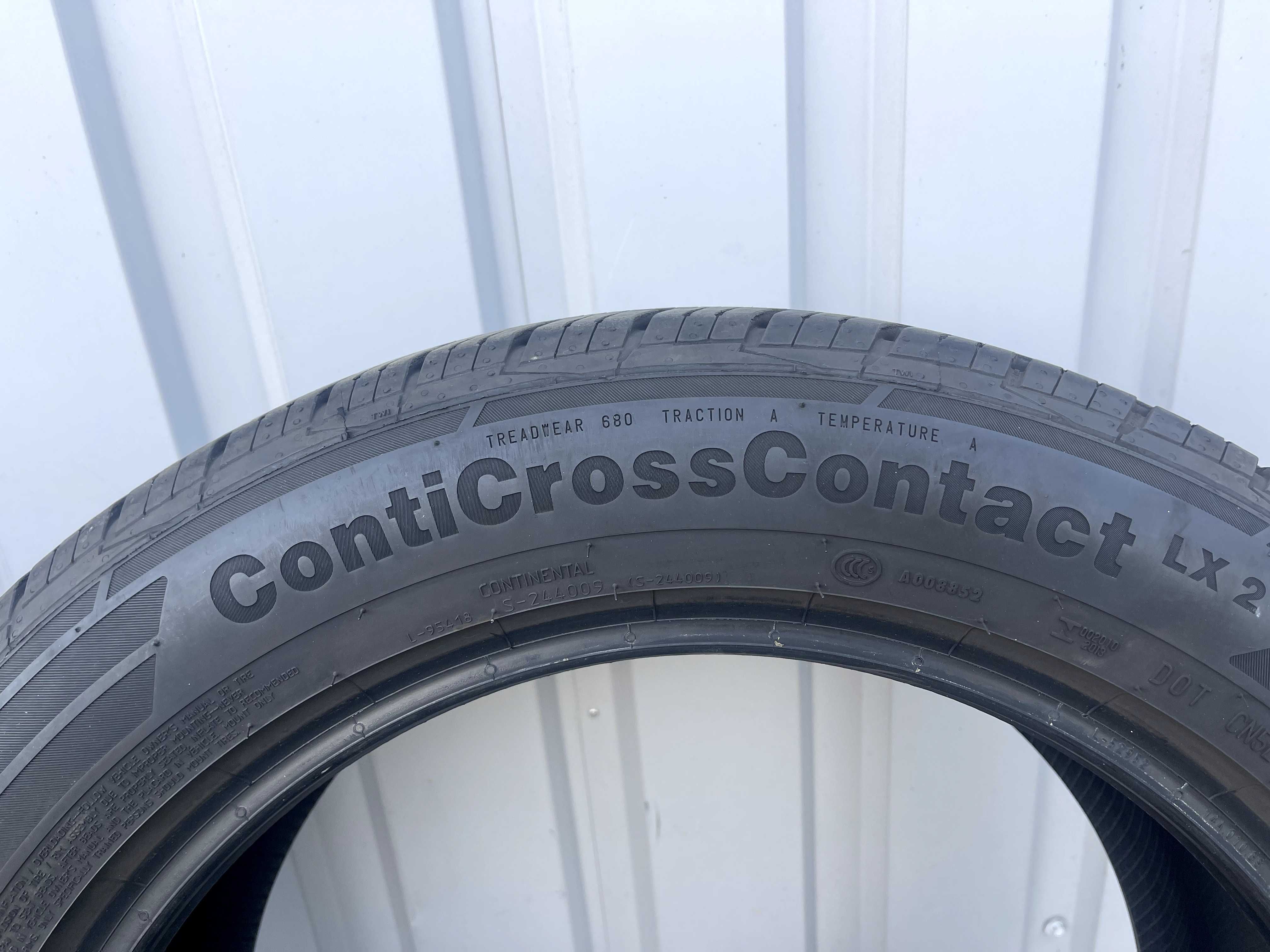 Шины 8+мм Continental ContiCrossContact LX2 225/55 R18 98V 2023 год