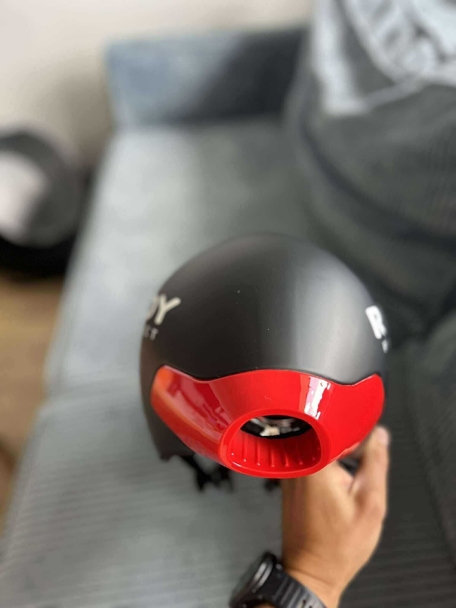 Kask aero triathlon Rudy Project The Wing z wizjerem magnetycznym