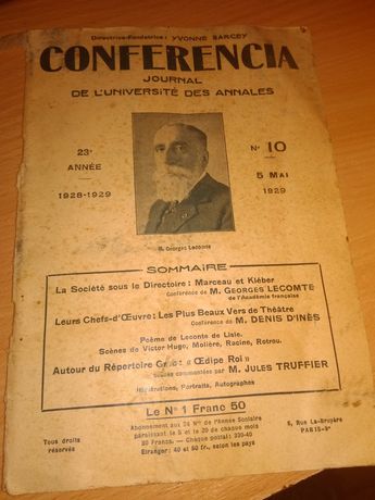 Журнал    CONFERENCIA 1929 рік