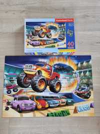 Castorland, Skaczący Monster truck, puzzle, 40 elementów