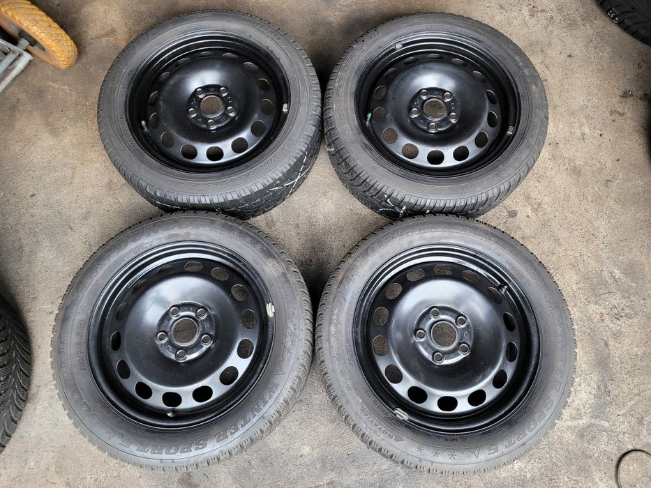 Koła zima zimowe ET50 5x112 VW Skoda Seat Audi 205/55/16 Dunlop 6,5mm