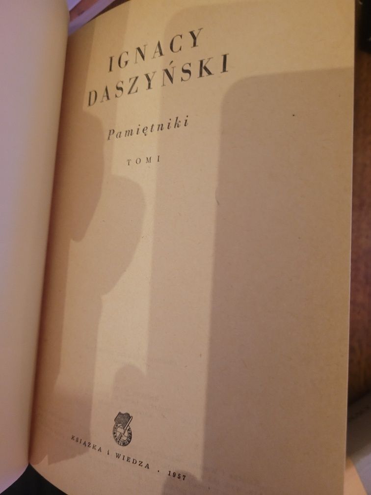 Igancy Daszyński Pamiętniki cz.1 i 2 KiW 1957