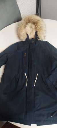 Granatowa zimowa parka Zara 164cm 13/14 lat