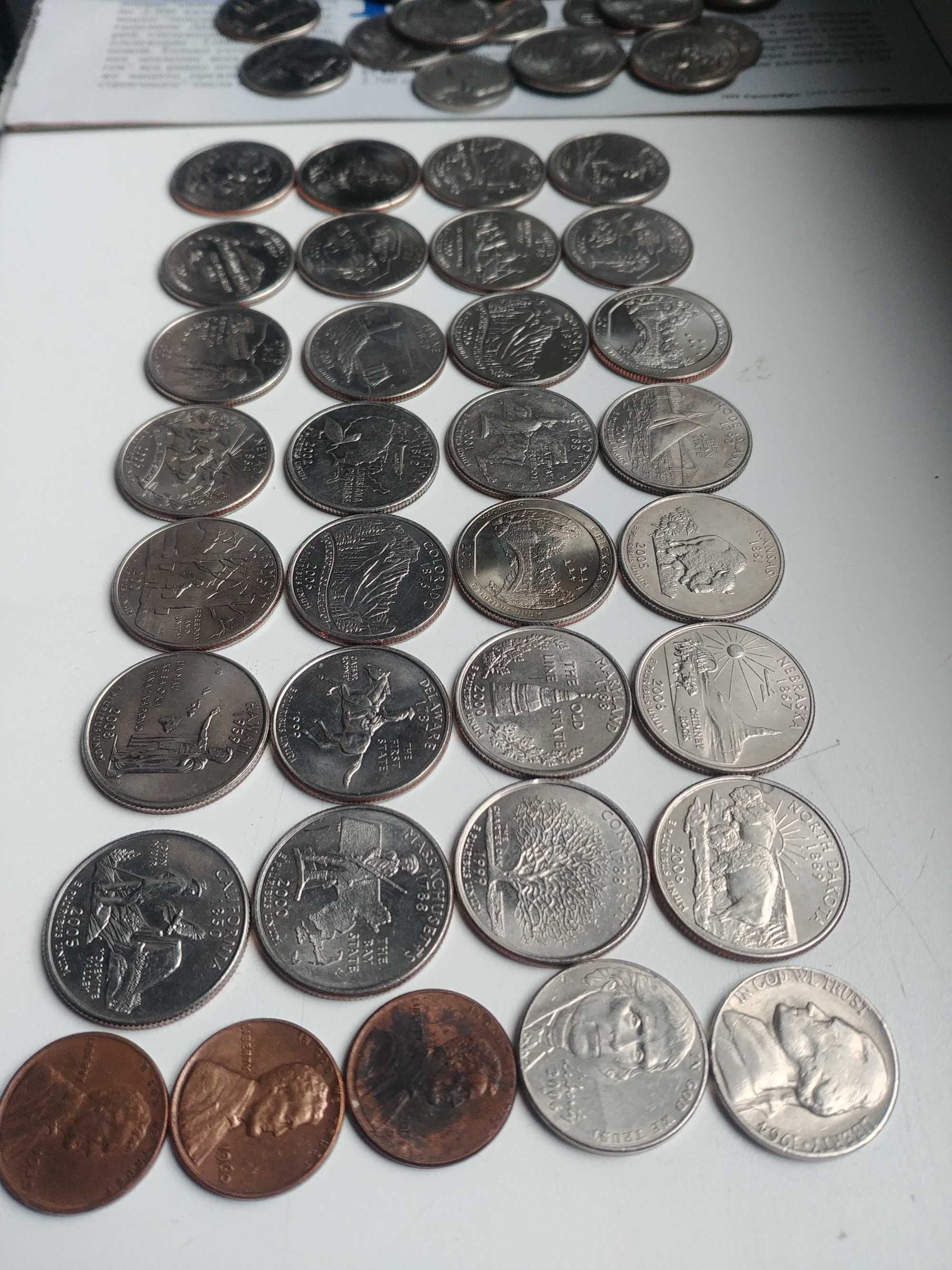 25-центовые монеты Америки