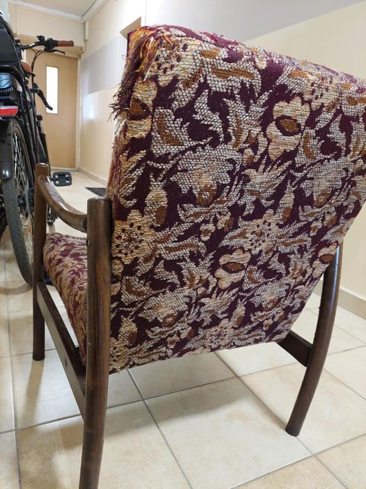 Fotel PRL w stylu lisek