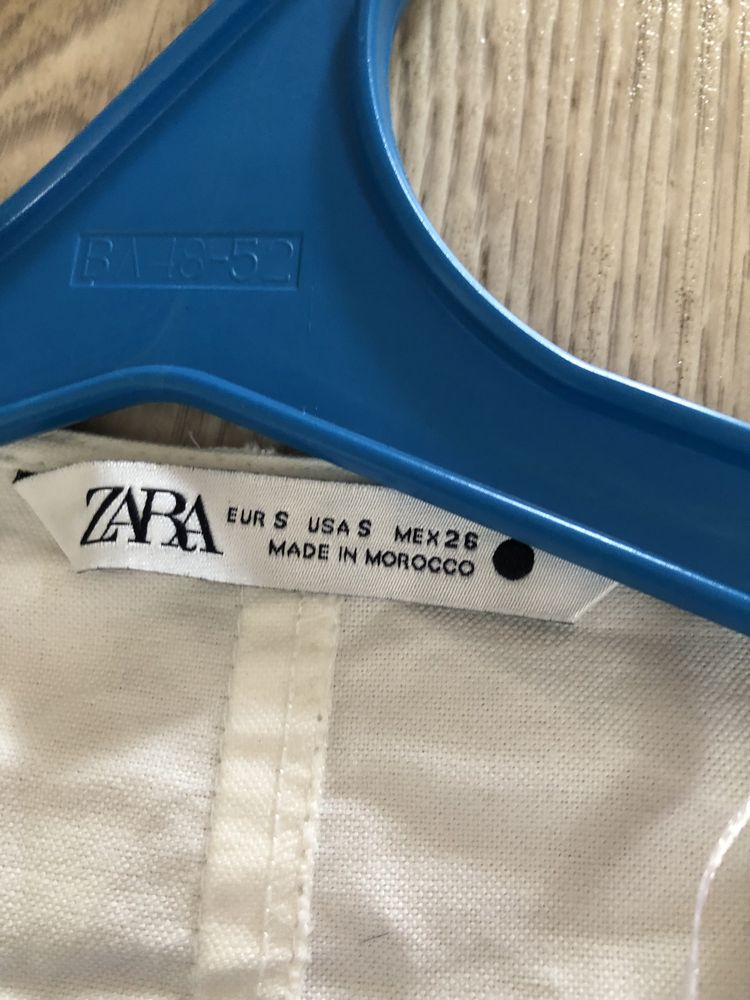 Біла блуза рубашка котон zara розмір s 26 блузка  корсет кофта