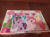 Puzzle TREFL My Little Pony 24 Maxi Jak nowe ! + gratis puzzle